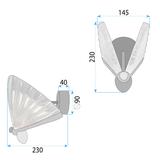 WANDLEUCHTE LED LHJ104-1W LIGHT ROSE GOLD