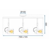 Deckenlampe black APP487-3C