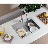 Évier en acier Leo 50 BRUSH NICKEL