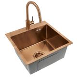 Zlewozmywak stalowy REA Leo 40 Miedź szczotkowana