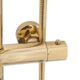 Thermostatic shower set Lungo Gold