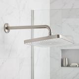Pravokutna tuš ruža REA JS-032 Brushed Nickel