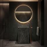 Voľne stojaca batéria REA LUNGO Brush Copper vysoká