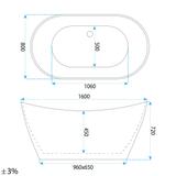 Wanna wolnostojąca Rea Ferrano Slim 160