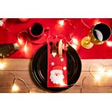 Pokrowiec na sztućce Świateczny 3 szt KF333