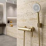 Anti-twist shower hose Rea Brush Gold 150 cm