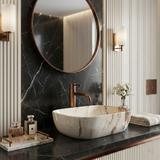 Opzetwastafel Rea Belinda Marrone Shiny