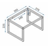 Lavabo in conglomerato GOYA 60cm Conglomerato + Supporto