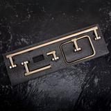 Kylpyhuonetarvikesetti GRID Brush Gold 4 osaa