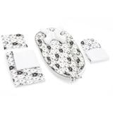 Kokon do wózka, materac, poduszka, kocyk  5w1 White Black Bear