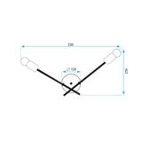 Wandlampe APP1119-2W Black