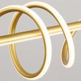 LAMPA SUFITOWA WISZĄCA LED LHJ024-CP 120 cm ZŁOTA