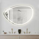 MIROIR MURAL LED AVEC FONCTION BLUETOOTH 70x100cm FOG