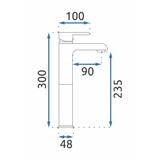 REA BLOOM Mešalnik za pomivalno korito Gold High