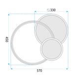 Ceiling lamp APP1711-C Brush Gold LED