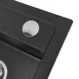 West granitni umivalnik črne kovine