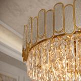 Кристална висяща лампа SWE107-CP 50cm GOLD