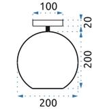 Deckenlampe Glas Kristall APP599-1C