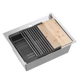 Νεροχύτης από ατσάλι LUKE 110 ( 58x 45 cm) x 20 cm  WORKSTATION