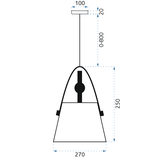 Hängelampe BUFFO Black