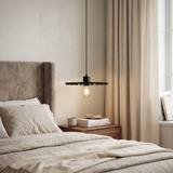 LAMPA SUFITOWA WISZĄCA APP1353-1CP Czarny