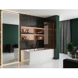 Badewanneaufsatz Rea Elegant Brush Copper 80