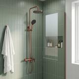 Set Doccia Rea Arcos brush copper