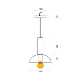 Deckenlampe OSTI E Pink