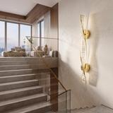 KINKIET ŚCIENNY LED APP1952-W 100cm ZŁOTY