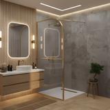 Shower screen Rea Sky Brush Gold 100