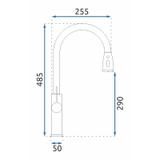 Kitchen faucet Nest Brush Gold