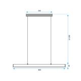 Lampe LED Led APP1447-CP BLACK 80cm