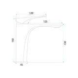 Bathroom faucet PREMIUM Rea Joe Titan low
