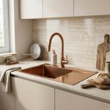 Évier en acier Fin BRUSH COPPER