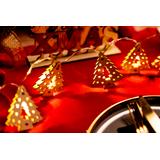 Lampki choinkowe Girlanda LED drewniane choinki CD009