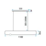 Lampe LED G123-CP BLACK