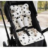 Mata do wózka dwustronna 4w1 White/Black Star