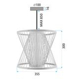 Deckenleuchte Bamboo APP1630-1CP