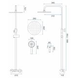 Sustav tuš garniture REA MAX Gold