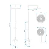 REA DROP Titan dušo komplektas