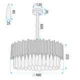 Lamp APP1657-8CP Black