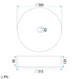 Nadgradni umivaonik Rea Stefania
