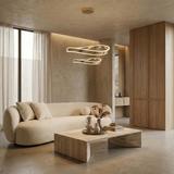 LAMPA SUFITOWA WISZĄCA SWE063-CP ZŁOTA