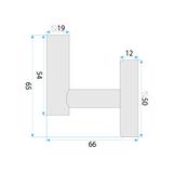 Wieszak łazienkowy 6606 Modern Złoty