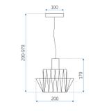 Deckenlampe APP943-1CP Set Chrome