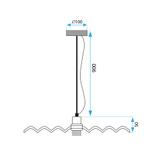 Deckenlampe APP1456-1CP Blue