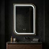 Огледало LED ZONE 80X60  GOLD BRUSH