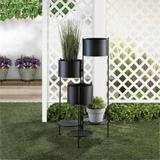 Kwietnik metalowy składany Czarny FH-3