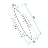 Wandlampe APP1270 BLACK GOLD