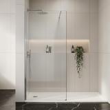 Shower screen Rea Flexi Transparent / Chrome 80